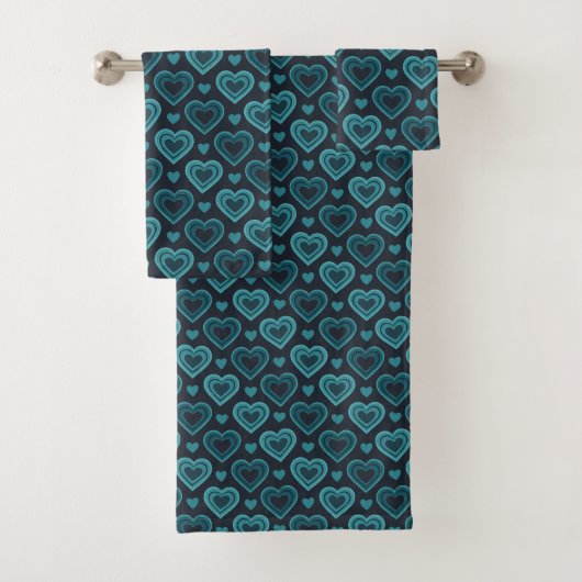 Coeurs turquoises (En situation)