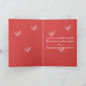 Coeurs une Fbattage Carte Saint Valentin (Intérieur)