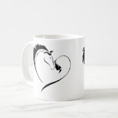 Coeurs une fois sauvages - tasse (Devant gauche)