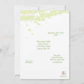 Coeurs une invitation nuptiale de douche de (Dos)