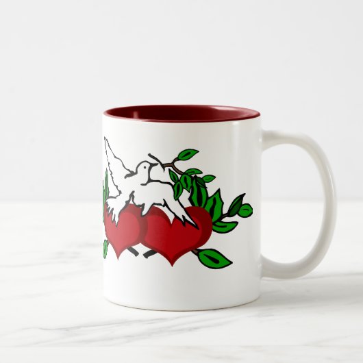 Coeurs unis Mug (Droit)