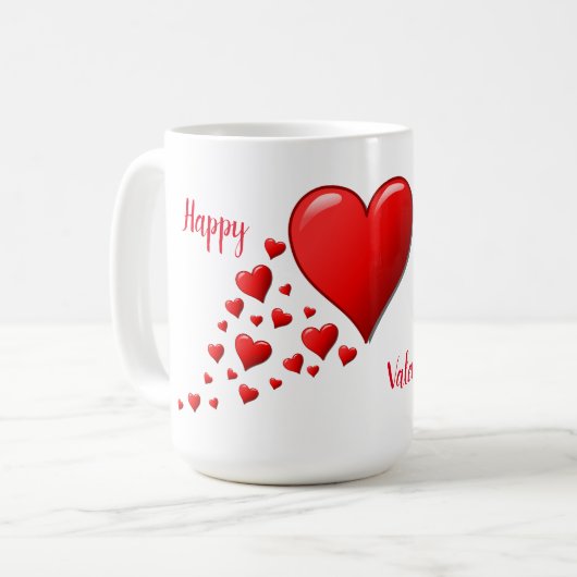 Coeurs Valentine Mug (Devant gauche)