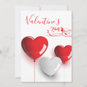 Coeurs Valentines Fête Invitation (Devant)