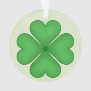 Coeurs verts de trèfle de feuille du shamrock