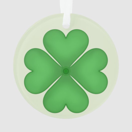Coeurs verts de trèfle de feuille du shamrock (dos)