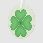 Coeurs verts de trèfle de feuille du shamrock (devant)