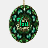 Coeurs verts : Vous êtes un magnifique ornement (Droite)