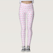 Cœurs violets d'amour Leggings roses - Saint-Valen (Devant)