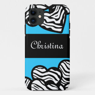 Coeurs Zebra iPhone 5 Coque