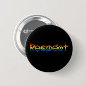 Coëxisteren met Respect Gay Pride Ronde Button 5,7 Cm (Voorkant /achterkant)