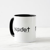 Coëxisteren met respect - Vredesgevoel en tolerant Mok (Voorkant links)