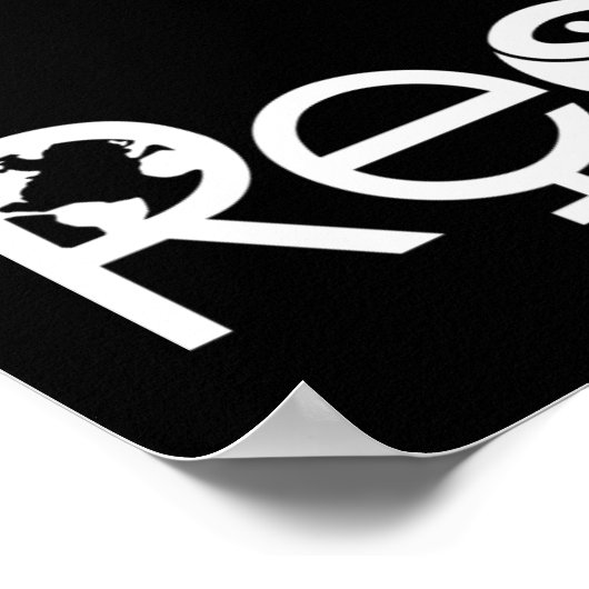 Coëxisteren met respect - Vredesgevoel en tolerant Poster (Hoek)