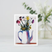 Cofee Pot Briefkaart (Staand voorkant)