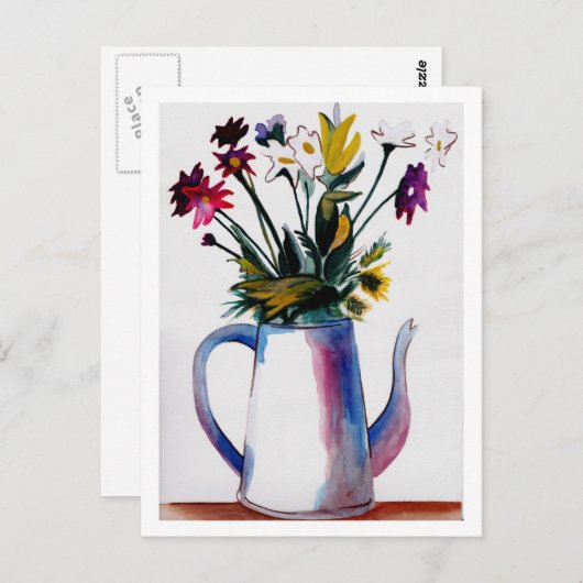 Cofee Pot Briefkaart (Voorkant / Achterkant)