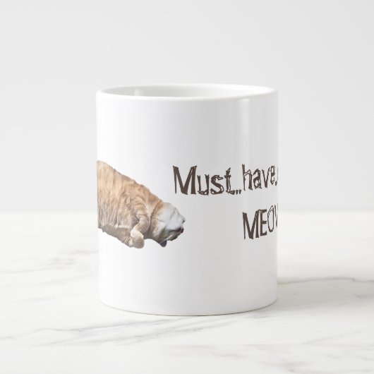Coffe Cat Extra Grote Beker (Voorkant)