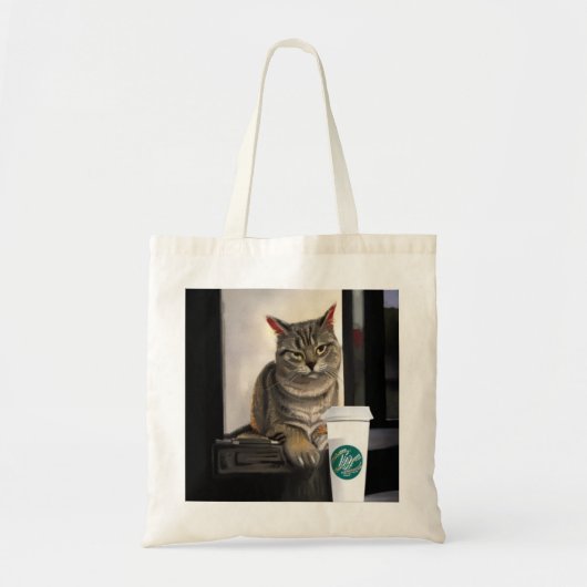 Coffe Cat Tote Bag (Voorkant)