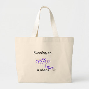 Coffe & Chaos Boodschappentas Grote Tote Bag