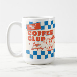 Coffe Club cartoon– Schattige aangepaste koffielie Koffiemok