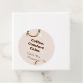Coffe Comfort Kalm Rustieke Coffee Cadeaubijslage Bedankjes Labels (In situ)