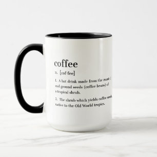 Coffe Definition Funny Gift for Coffee Addicts Mok