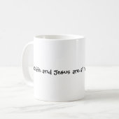 Coffe en Jezus Mok (Voorkant links)