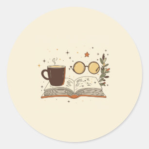 Coffe Lezen Bril Sticker