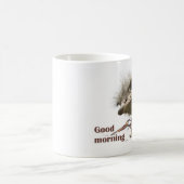 Coffe mug with ostrich plashing coffee (Centre)