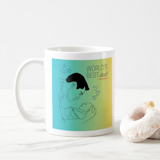 Coffe Mugs Happy Day Dad Koffiemok (Met donut)