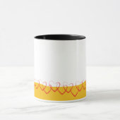 Coffe & Tea Mok Cup, wit met binnenste gekleurd (Midden)