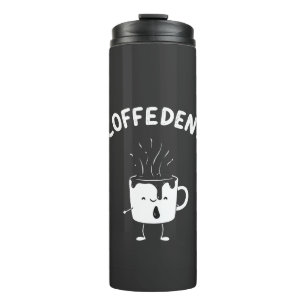 Coffedent Funny Kawaii Cafeïne Cup liefhebbers Thermosbeker
