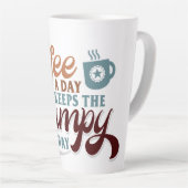 Coffee a Day for Coffee Lover Gift  Latte Mok (Rechterhoek)
