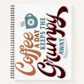 Coffee a Day for Coffee Lover Gift Notitieboek (Voorkant)