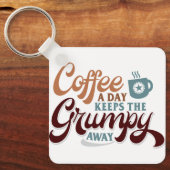 Coffee a Day for Coffee Lover Gift  Sleutelhanger (Voorkant)