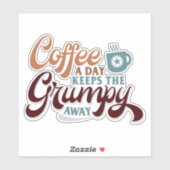 Coffee a Day for Coffee Lover Gift  Sticker (Vel)