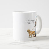 Coffee & a Golden Start the Day Right Extra Grote Beker (Voorkant rechts)