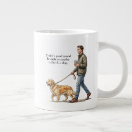 Coffee & a Golden Start the Day Right Extra Grote Beker