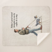 Coffee & a Sheltie Cozy Day Sherpa Deken (Voorkant (horizontaal))