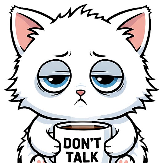 Coffee Addict Cat T-shirt