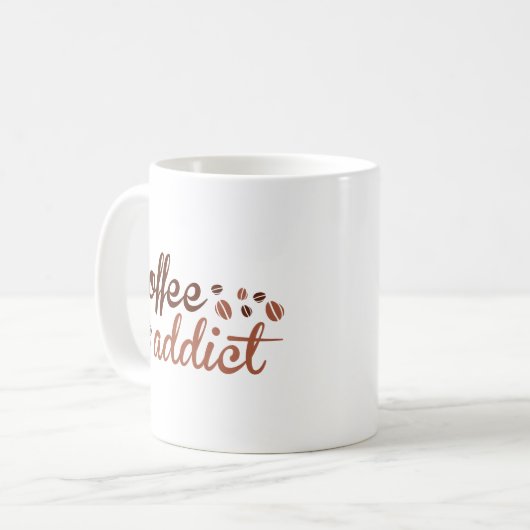 Coffee Addict Coffee Mok (Voorkant links)