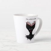 Coffee Addict Creepy Demon Latte Mok (Rechterhoek)