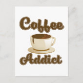 Coffee Addict retro logo Briefkaart (Voorkant)