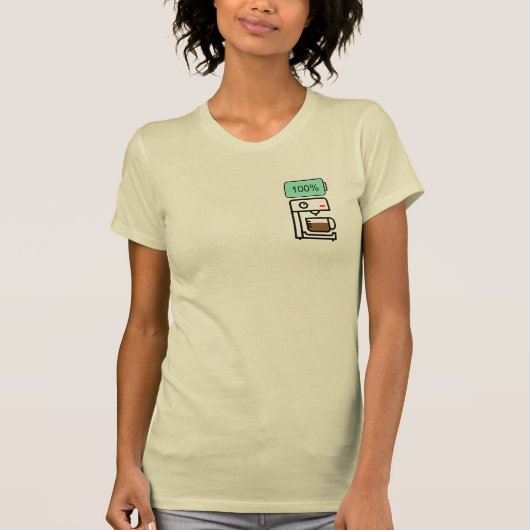 Coffee addiction design t-shirt (Voorkant)