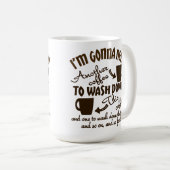 Coffee Allegiance Comical Caffeine Typografie Koffiemok (Voorkant rechts)