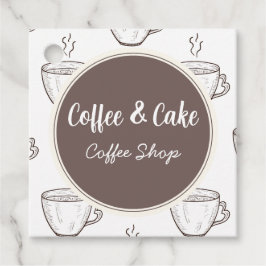 Coffee and Cake Coffee Shop  Bedankjes Labels
