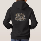 Coffee and Creativity Typography Hoodie (Achterkant)