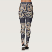 Coffee and Creativity Typography Leggings (Achterkant)
