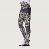 Coffee and Creativity Typography Leggings (Links)