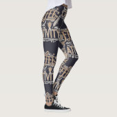 Coffee and Creativity Typography Leggings (Rechts)