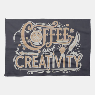 Coffee and Creativity Typography Theedoek