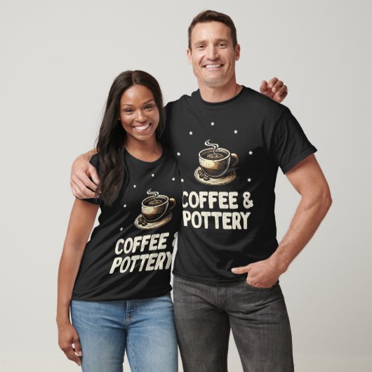 Coffee And Pottery Funny Pottery Clay Ceramic Desi T-shirt (Unisex)